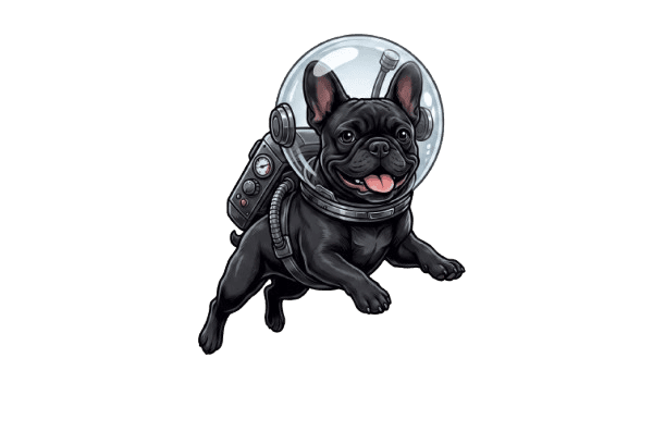 French Bulldog in a space suit